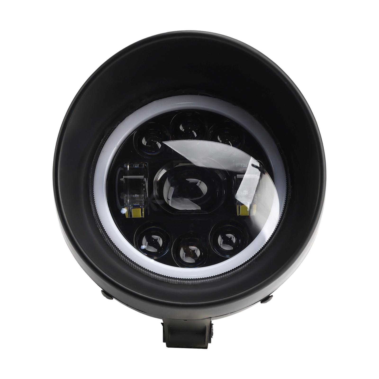 

5.75 Headlight Lamp Spotlight Universal 9-Bulbs Fits For Motorcycle чорний