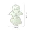 Metal Mold for DIY Supplies Metal Cutting Die Angel Girl Handsize Simple Mold Fine Made DIY Embossing Paper Dies