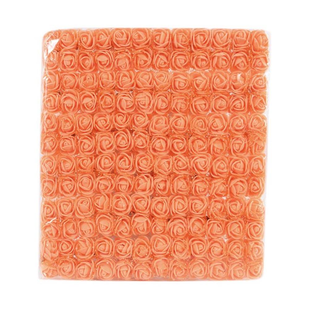 144/288 Stück Mini Spitze Rosenblume Kunstblume Kleine Schaumrosenblütenköpfe Hochzeitsdekoration DIY Bastelstraußzubehör