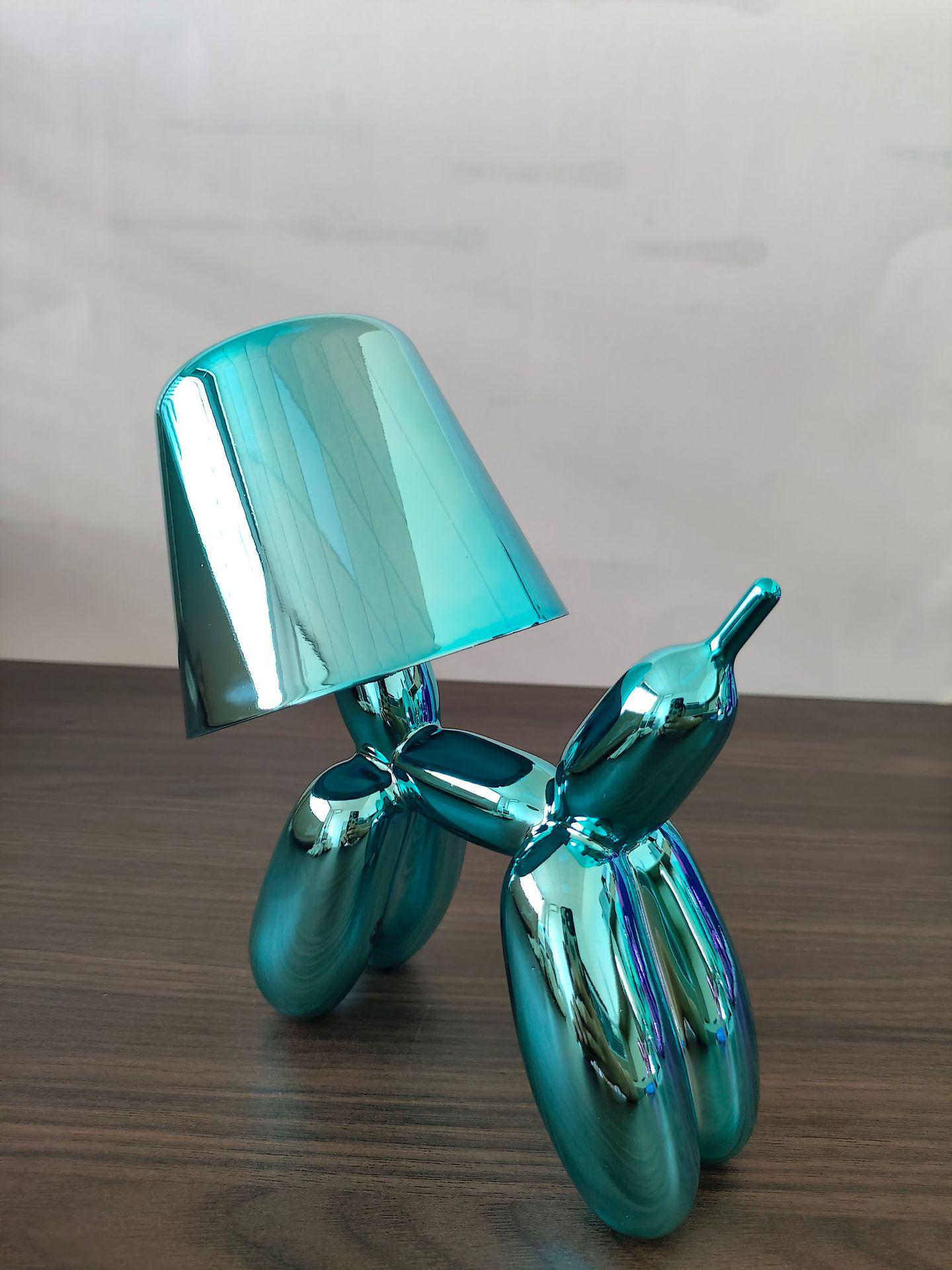 Personalized Portable Balloon Dog Desk Lamp: Bedside, Camping, Nightclub, Coffee Shop, Bar Decor павлин голубой