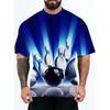 Men's Street Summer New 3D T-shirt Men's Hip Hop Short Sleeve Men's T-shirt