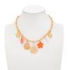 Boho Starfish Scallops Seahorse Flower Pendant Choker Necklace for Women Chain Aesthetic Beach Jewelry Accessory