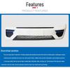 Front Middle Grille, Mask, Bumper Upper Style Grille for Dongfeng Xiaobawang W15Q