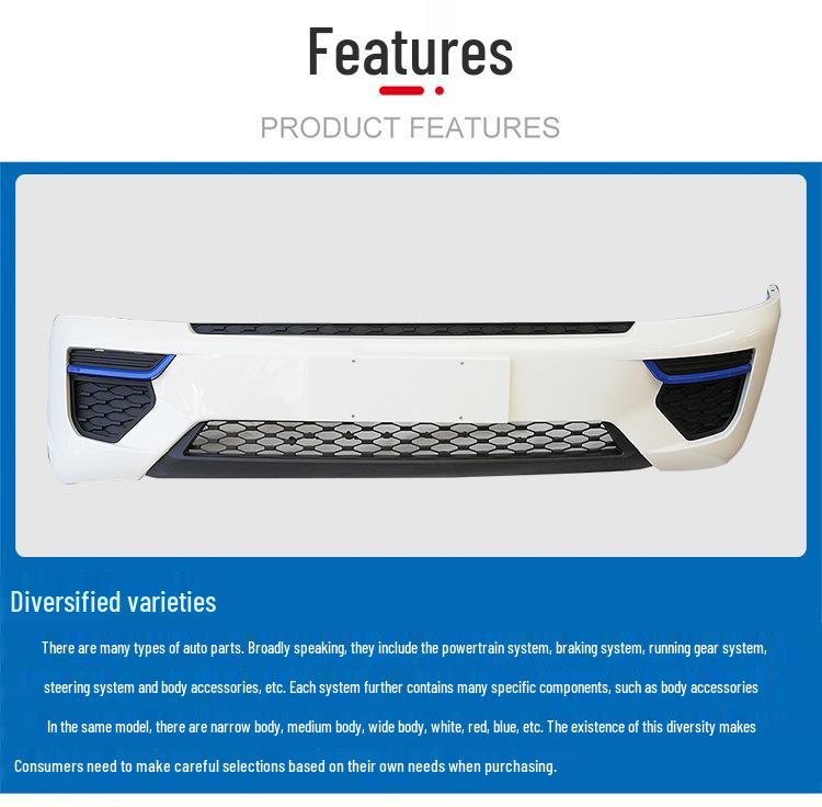 Front Middle Grille, Mask, Bumper Upper Style Grille for Dongfeng Xiaobawang W15Q