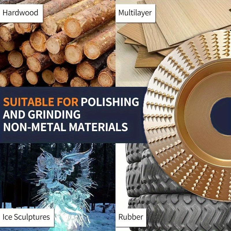 3pcs Woodworking Carving Wheel Polishing Wheel Versatile Sanding Disc Wood Shaping Tool Abrasive Disc 22mm Inner Diameter