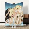 C-Chobits Cartoon Cute Anime Throw Flannel Fluffy Soft Blanket Warm Skin-Friendly Throw for Sofa Bed Office Nap Winter