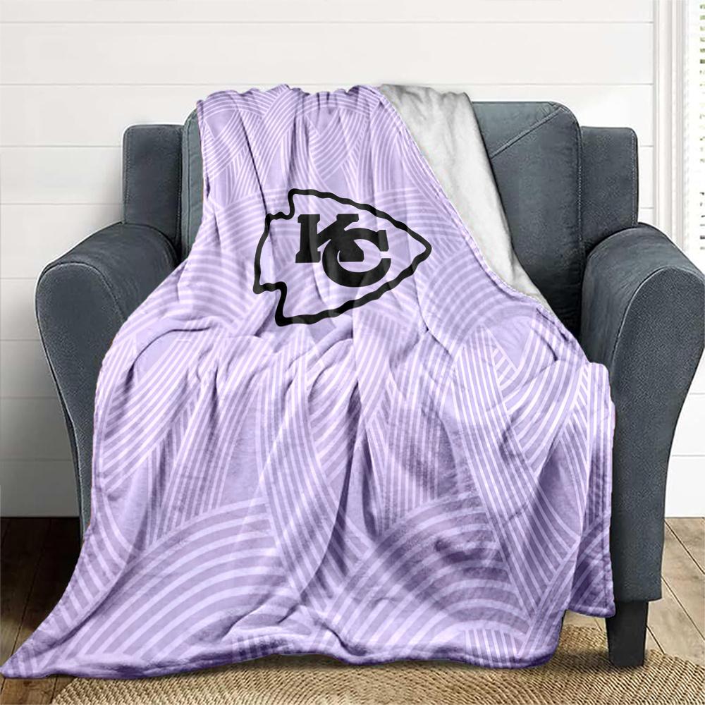 Kansas City Chiefs Flannel Blanket, High quality Comfortable for All Seasons, Home Decor, Warmth and Comfort