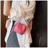 Trendy Color Block Mini Bucket Bag For Girls  Cute PU Leather Crossbody Bag Lightweight Drawstring Shoulder Bag For School Parties