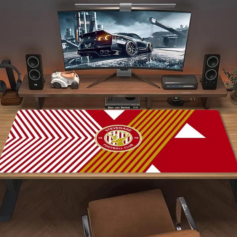 Stevenage Borough F Mouse Pad Large Gaming Table Cushion Nonslip Laptop Tablet Big Mousepad Xxl Mat Mini Pc Playmat With Lock Edge