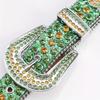 Shimmering Rhinestone Belts Adult Temperament Commuting Waist Belts Western Cowgirl Cowboy Fashion Belt for Jeans Skirt