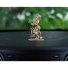 Gold Plated Flute Playing Krishna Idol Showpiece - Metal Krishna Statue for Car Dashboard - Hindu God Religious Idol Krishan Figurine for Janmashtami