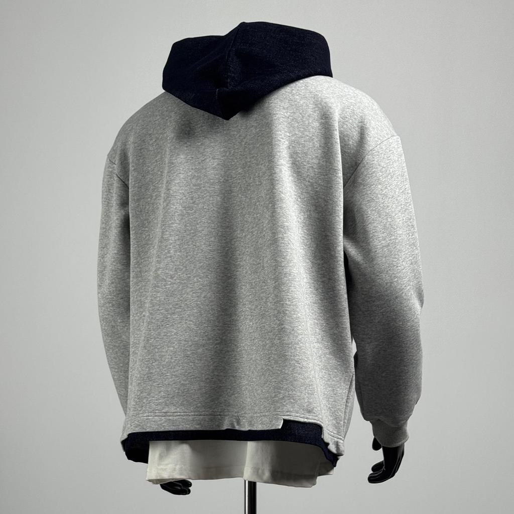 Herren Europäische Größe Locker geschnittenes Kapuzensweatshirt - Lässiger Korallenfleece Warmer Pullover für Herbst und Winter