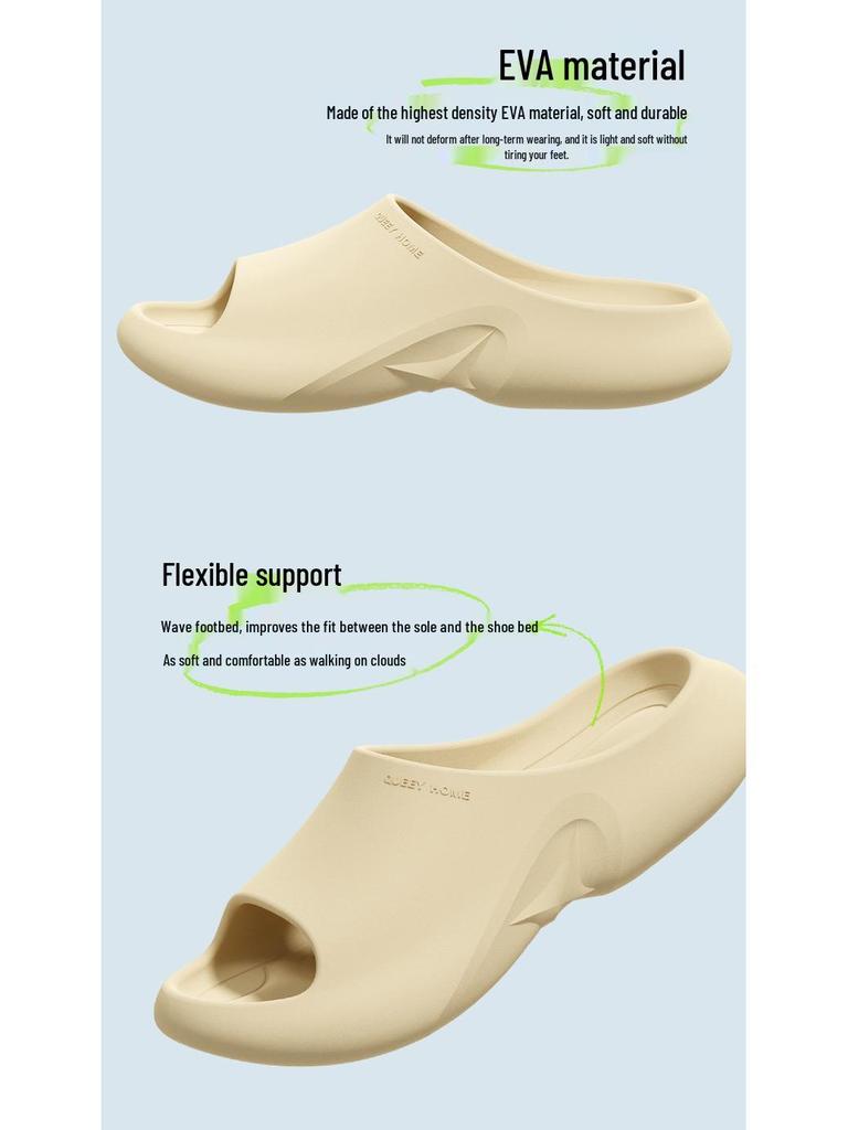 Men's & Women's Anti-Slip Thick Sole Slippers - Odor-Resistant Summer Indoor/Outdoor Bathing Shoes