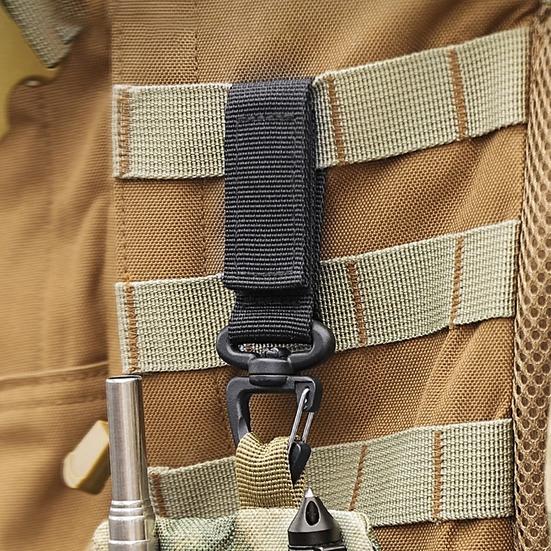 2 szt. Wiszący breloczek z kółkiem obrót o 360 stopni karabinek typu D wiszący pierścień hak do torby na kemping