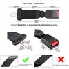 Double Automotive Seatbelt Extenders Heavy Duty ABS Seat Belt Lengtheners Ergonomic Design for Best Passenger Space