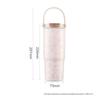Taigao 720ml Dual-Drink Insulated Ceramic-Lined Stainless Steel Tumbler