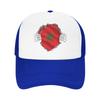 Morocco Flag Moroccan Mesh Baseball Cap Unisex Women Casual Sun Hats  Hat Breathable Summer Trucker Hat