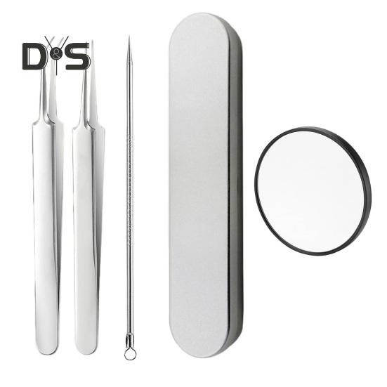Blackhead Remover Tool Kit Professional Blackhead Extractor with Case And 5x Magnifying Glass for Pimples Blackheads Zit Removing Forehead Facial Nose