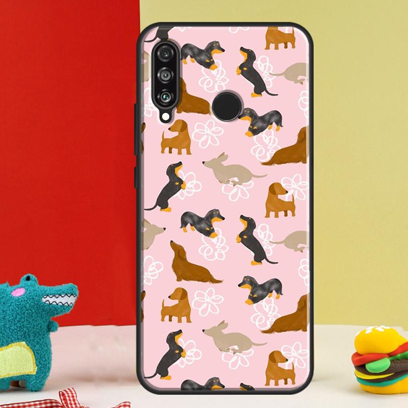 

Cartoon Dachshund Dog For Huawei Nova 5T 9 10 SE 12i 12s 11i Y91 Y90 Y60 Y70 Y72 Y61 P60 P30 Pro P20 P40 Lite Case Huawei Nova 8i