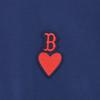 New MLB SS23 Heart Series T Shirts Men's Navy Blue 3ATSH0133-43NYS