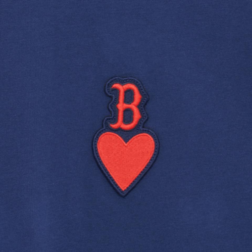 New MLB SS23 Heart Series T Shirts Men's Navy Blue 3ATSH0133-43NYS
