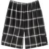 Calça de Dormir Masculina de Algodão, Solta e Confortável para Relaxar, Tamanho Grande, Shorts de Xadrez de Cinco Pontos, Roupa Casual, G
