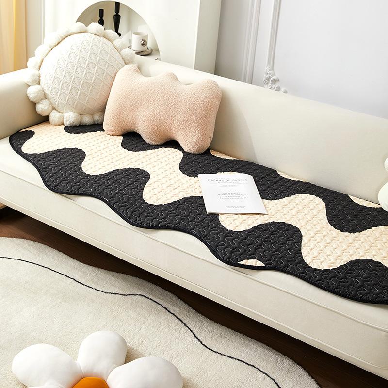 

Простая диванная подушка специальной формы в скандинавском стиле, нескользящая модная подушка в клетку в клетку «Шахматная доска», универсальный чехол для дивана на четыре сезона, утолщенный чехол 80*90cm