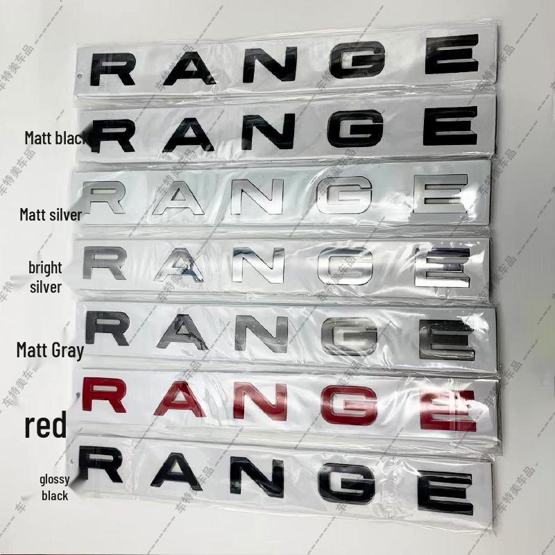 RANGE ROVER Hood and Sport Logo Stickers - Front & Rear, Aurora Design