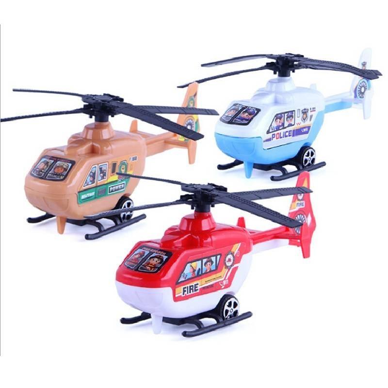 Vibrant Pvc Helicopter Toy For Kids With Back Propulsion And Cognitive Development