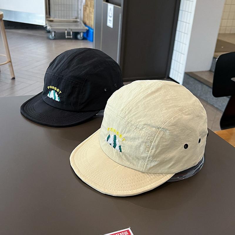 Ricygvm Summer Quick Dry Peaked Cap For Men Women Fashion Short Brim Baseball Hat Solid Color Duck Tongue Caps Outdoor Sun Visor