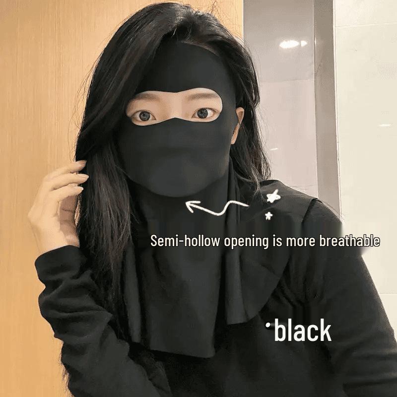 Breathable UV-Blocking Face & Neck Ice Silk Mask for Cycling