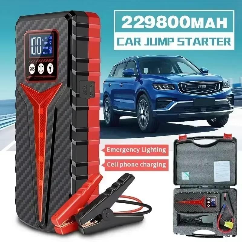 New 229800mAh Car Jump Starter Portable Power Bank Battery Starter 12V Gas and Diesel Vehicles Emergency Booster Assecories