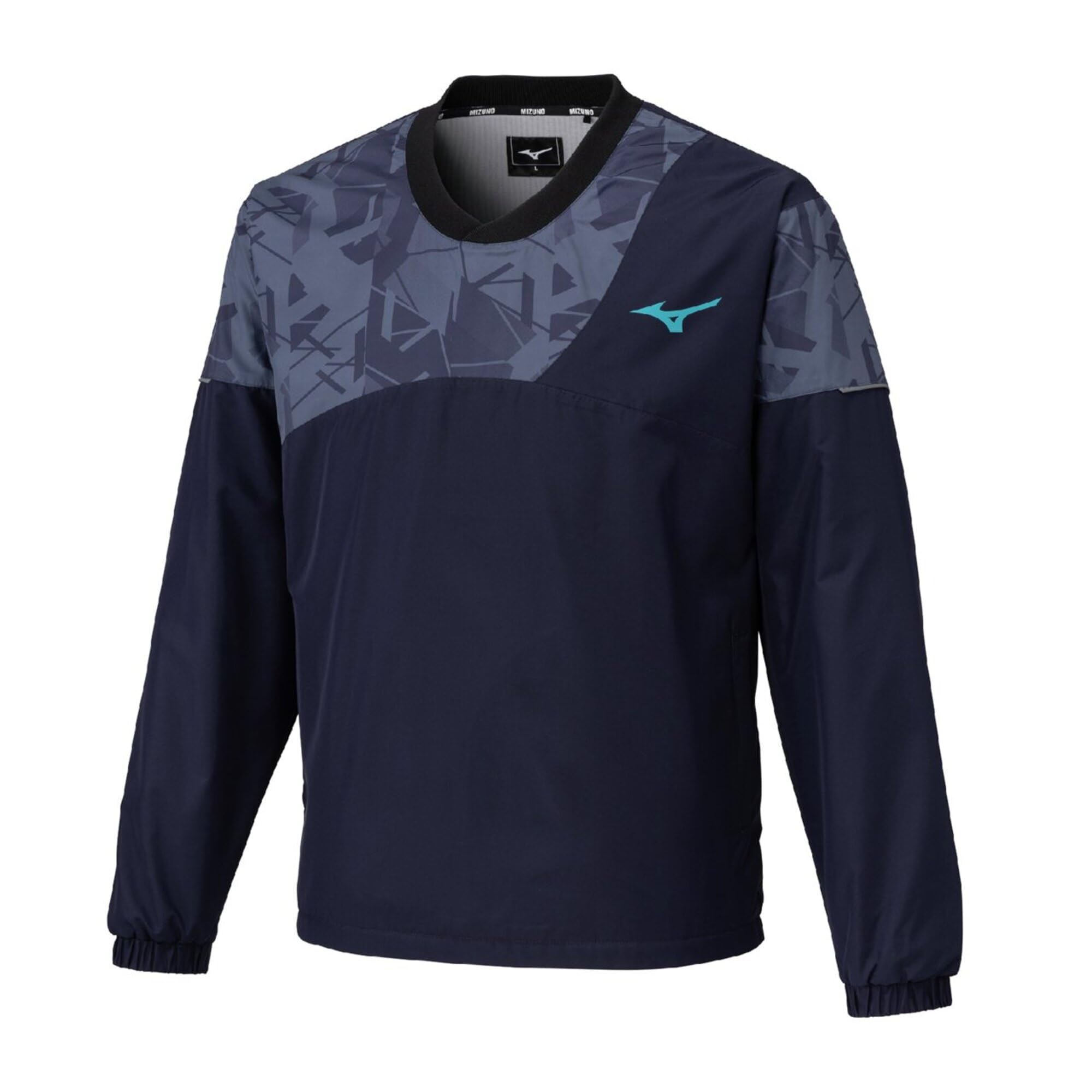 

Mizuno Breath Thermo Warmer Tennis and Baritone Size L Shirt, Water-Repellent Heat-Generating, 62MEC504, Unisex, Blue,