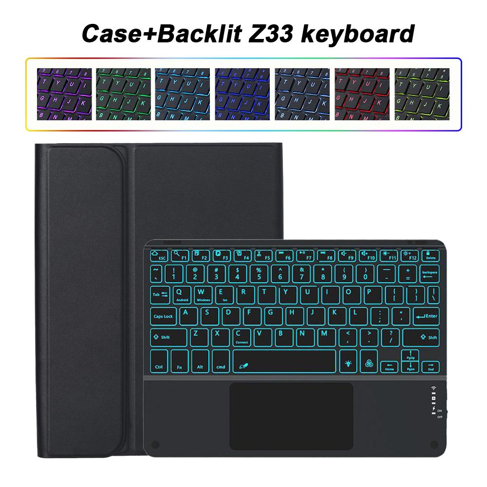 For Samsung Galaxy Tab A9 Plus 11 inch Case, Keyboard Case for Samsung Galaxy Tab A9+ 11 inch SM-X210/X216/X218