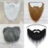 Barba Finta di Halloween Baffi Finti Divertenti Accessori per Travestimenti Baffetti Peli Facciali con Cordino Elastico Regolabile