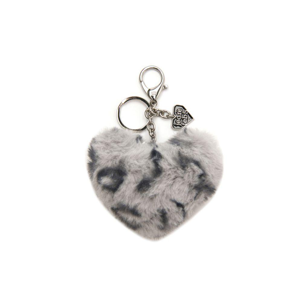 JEDREFEB5 Heart fur keyring _ 2colors