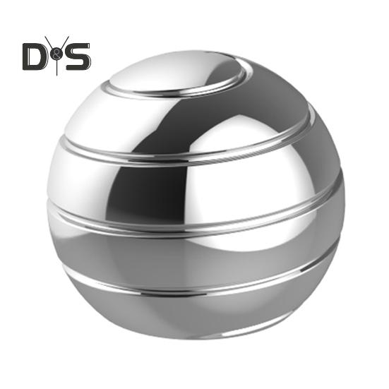 

Металлическая кинетическая настольная игрушка для детей и взрослых, оптическая иллюзия для всего тела, спиннер, настольный гироскопический мяч для снятия стресса серебряный