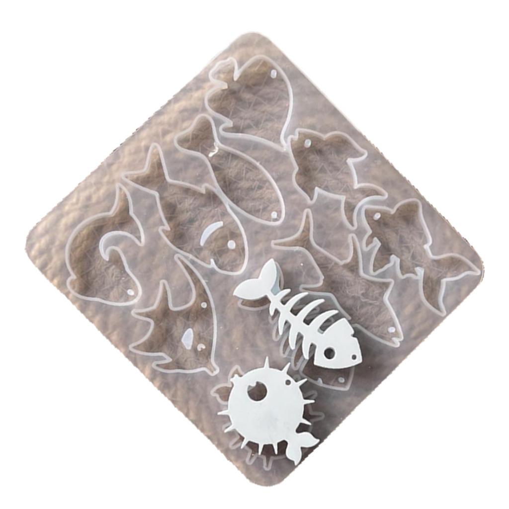 Marine Animal Silicone Molds Epoxy Casting Resin Mold DIY Resin Necklace Earring Keychain Pendant Mold Jewelry Tools