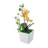 Long Lasting Synthetic Orchids Potted Artificial Flowers Charming Arrangement Fade Resistant Long-lasting Colors