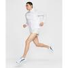 Nike ז'קט גברים עם קפוצ'ון עמיד למים Stride Repel עם רוכסן ושרוולים ארוכים מעילים לבן HV4549100