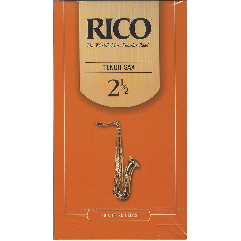 D Addario WoodWinds Rico RKA2525 Tenor Saxophone Reeds Strength 2.5 Pack of 25