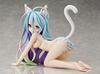 Kein Spiel, kein Leben, B-Stil, White Cat Ver. Fertige, bemalte PVC-Figur im Maßstab 1:14