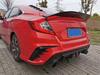 Compatible Rear Spoiler for 2016-2020 Tenth Gen Civic R-Style, Large Ducktail Wing, No-Drill Required