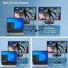 BENFEI USB C USB C auf HDMI VGA USB PD Lade HDMI VGA Konverter Thunderbolt iPhone 15 MacBook iPad XPS 4-in-1 Hub, 3.0 Adapter, Typ-C Adapter, 3/4