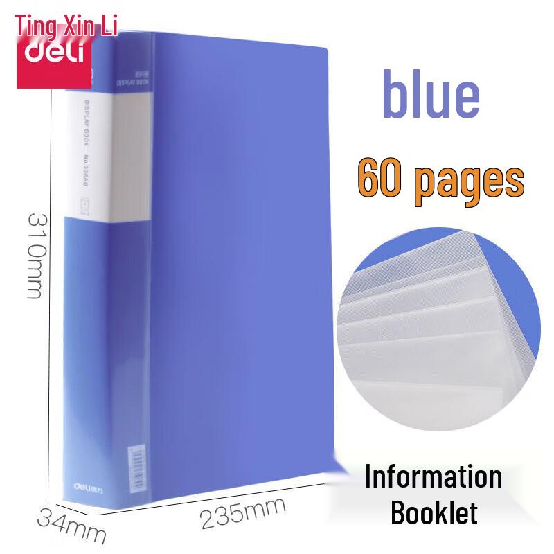 Deli A4 60-Page Display Book