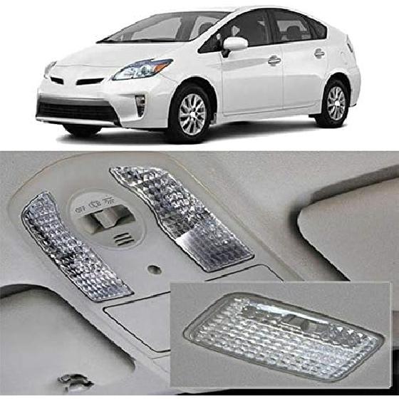 3Pcs Car Interior Map Dome Light Reading Light Cover for Prius 2010-2015, transparent, 370966