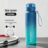 Drop-Proof Gradient Sports Water Bottle - Large Capacity, Portable, Flip-Top Lock, High Appearance Value, Essential Summer Plastic Cup