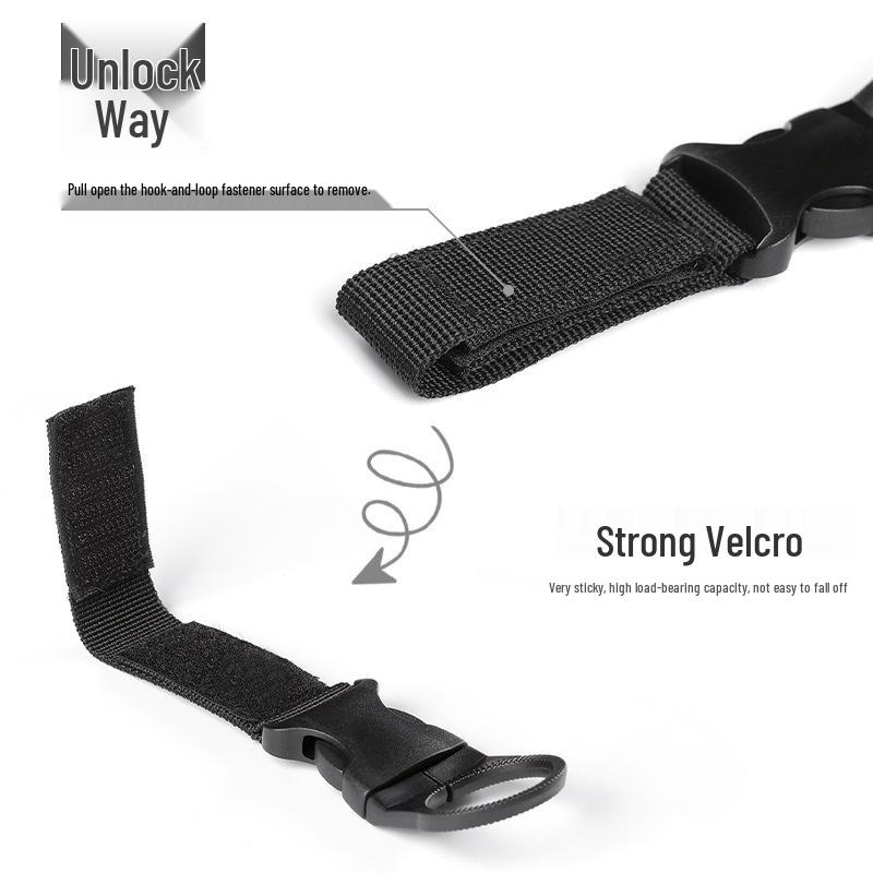 Tactical Nylon Water Bottle Hanger with Quick Release Clip Lanyard