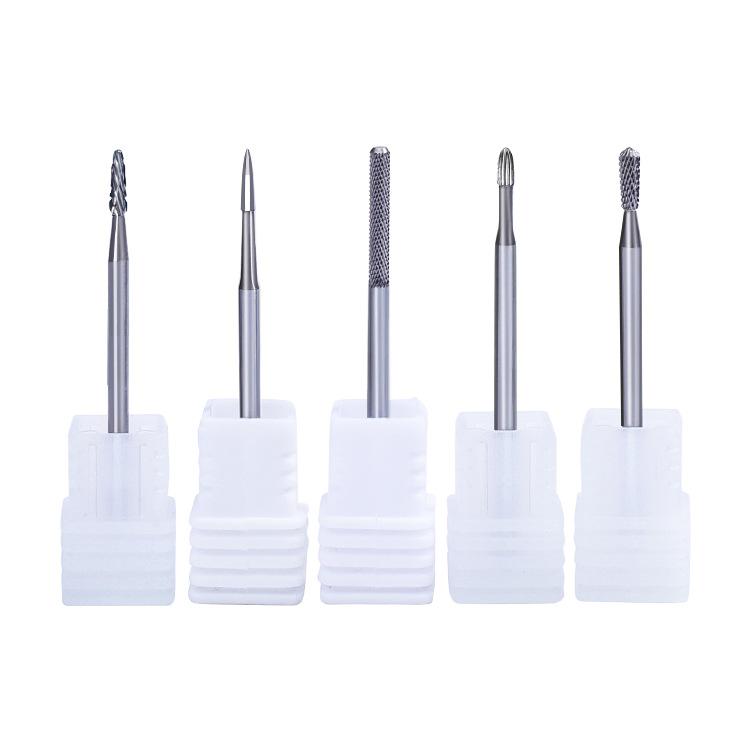 Tungsten Carbide Drill Bit with Ceramic Grinding Head for Cuticle Removal and Russian Manicure Prep