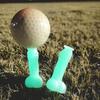1/2Pcs Luminous Golf Tee Glow-in-the-dark Plastic Golf Ball Holder Golf Training Aid Driving Range Indoor Outdoor Golf Tee Golf Accessories